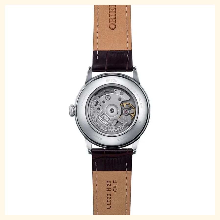 Orient Bambino 38 exhibition caseback